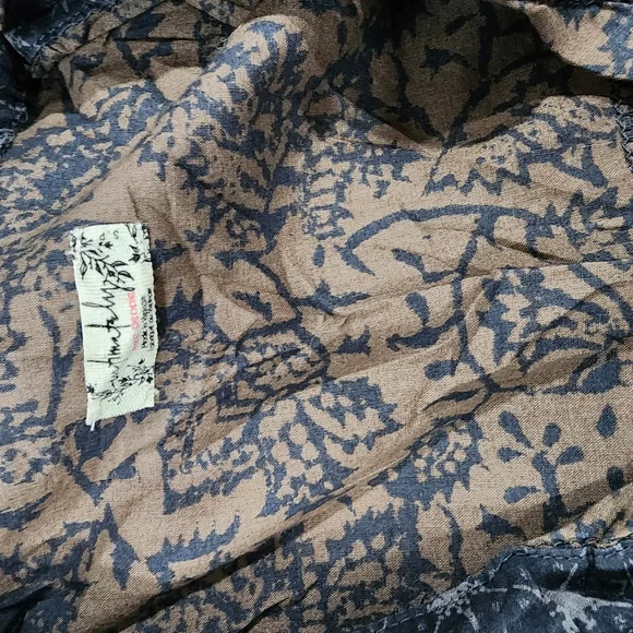 Free People Make My Day Sleep Shirt Long Size Small Button Up Tank Top Womens - Picture 5 of 5